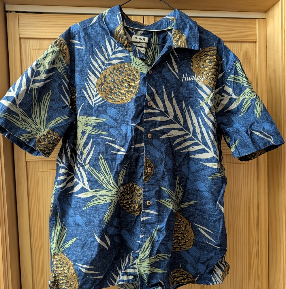 Hurley Pineapple Hawaiian Button Up